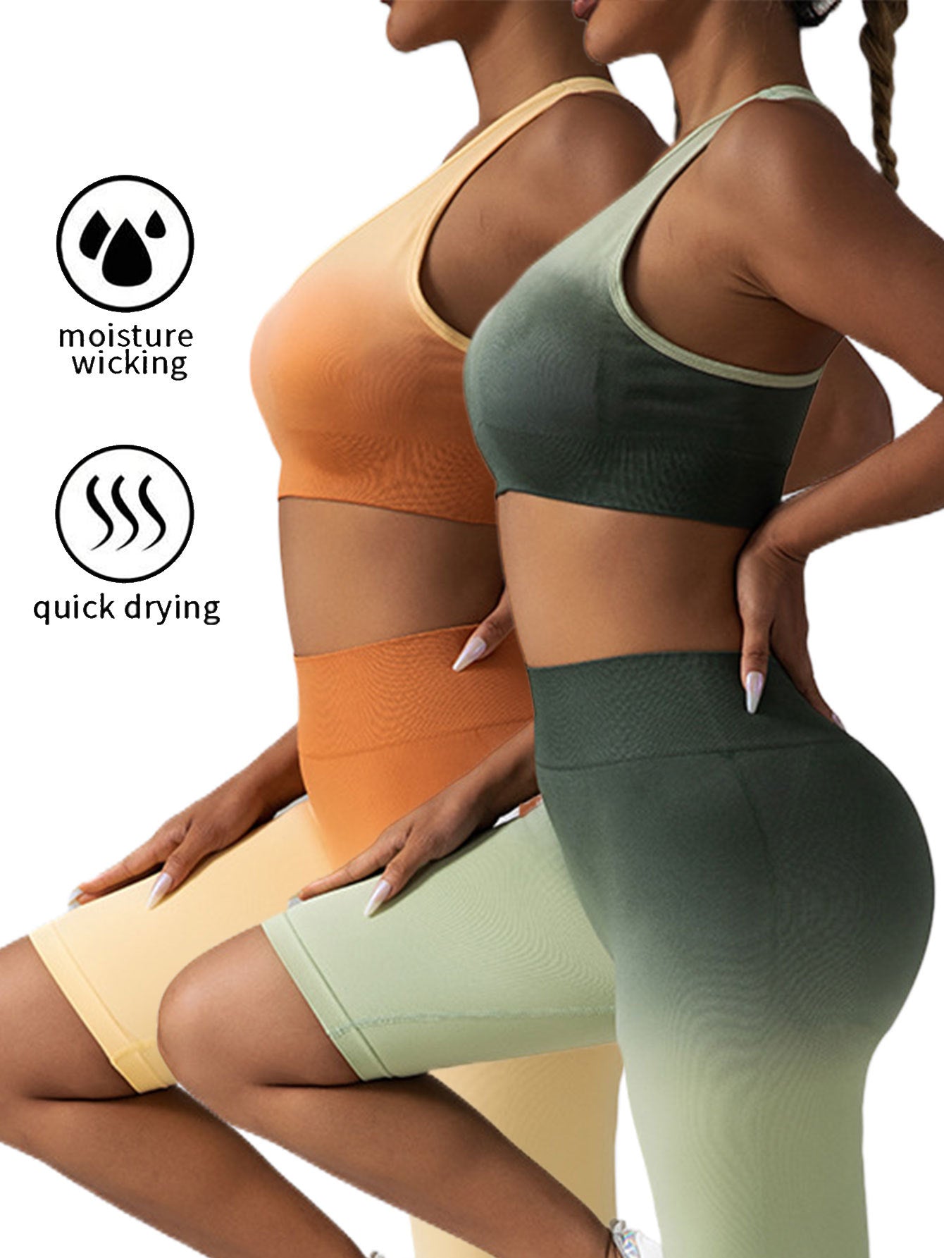 2 Pack Y Back Sports Bras For Women Spaghetti Thin Strap Workout Bras Wirefree Padded Racerback Yoga Bras