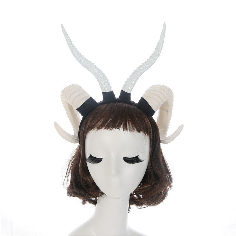 Simulation sheep horn horn headdress