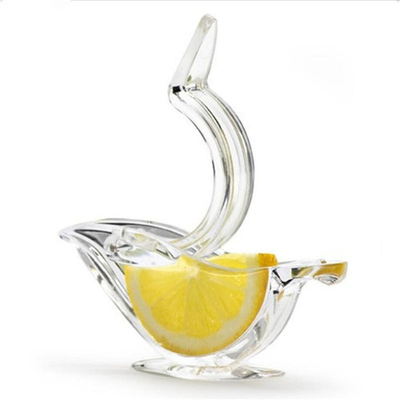 Manual Lemon Juicer Transparent Acrylic Elegance Bird Shape Lemon Slice Squeezer Kitchen Tools Gadgets