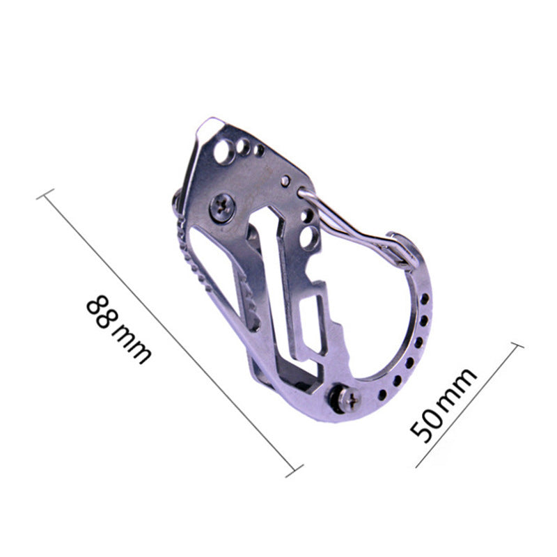 Outdoor portable multi-function key clip