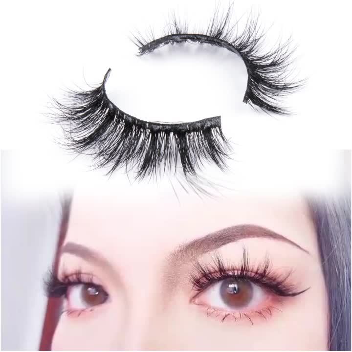 Three-dimensional Mink False Eyelashes, Multiple Layers Of Natural Thick