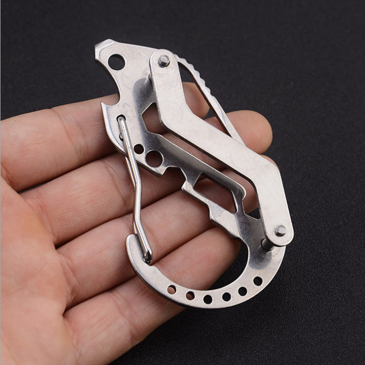 Outdoor portable multi-function key clip