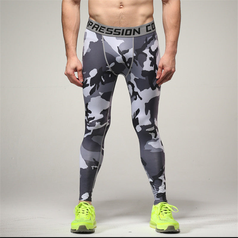 Spot Camouflage, Body-building Pants, Male, Fast Dry Pants, Running Riding Pants