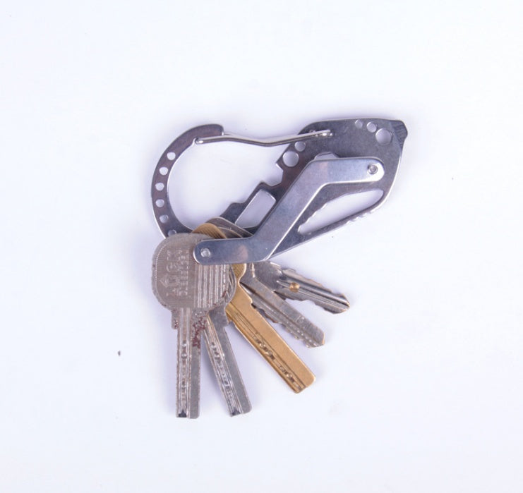 Outdoor portable multi-function key clip