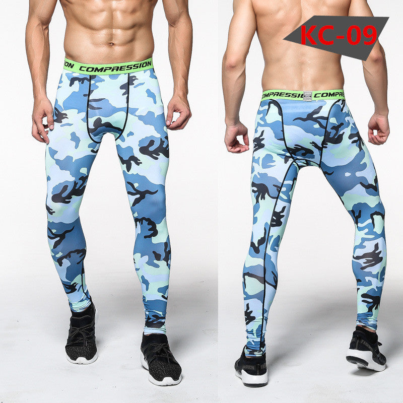 Spot Camouflage, Body-building Pants, Male, Fast Dry Pants, Running Riding Pants