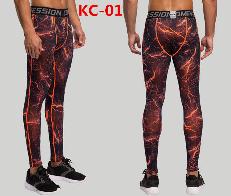 Spot Camouflage, Body-building Pants, Male, Fast Dry Pants, Running Riding Pants