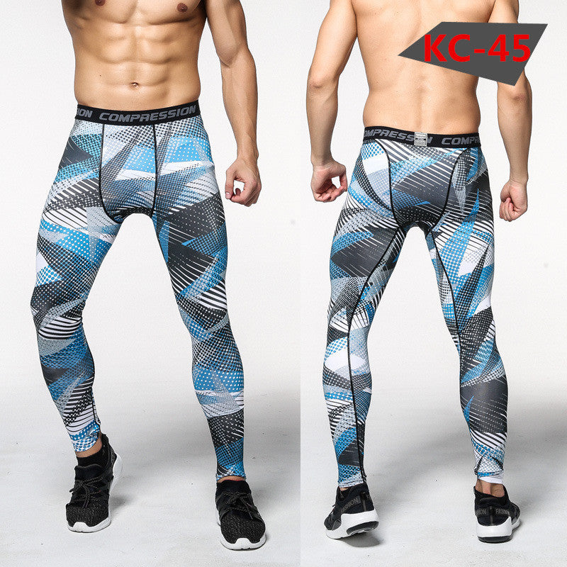 Spot Camouflage, Body-building Pants, Male, Fast Dry Pants, Running Riding Pants