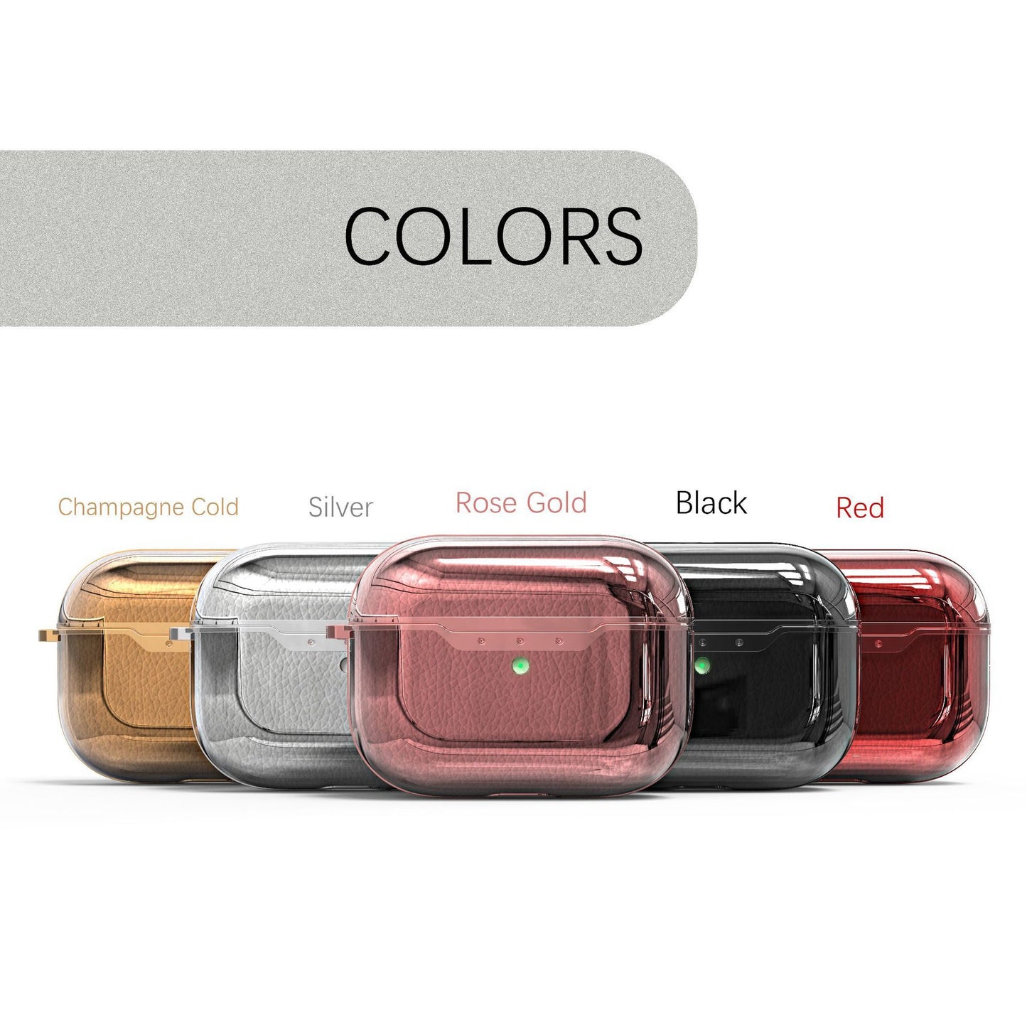 Compatible with Apple, Lychee leather earphone cover