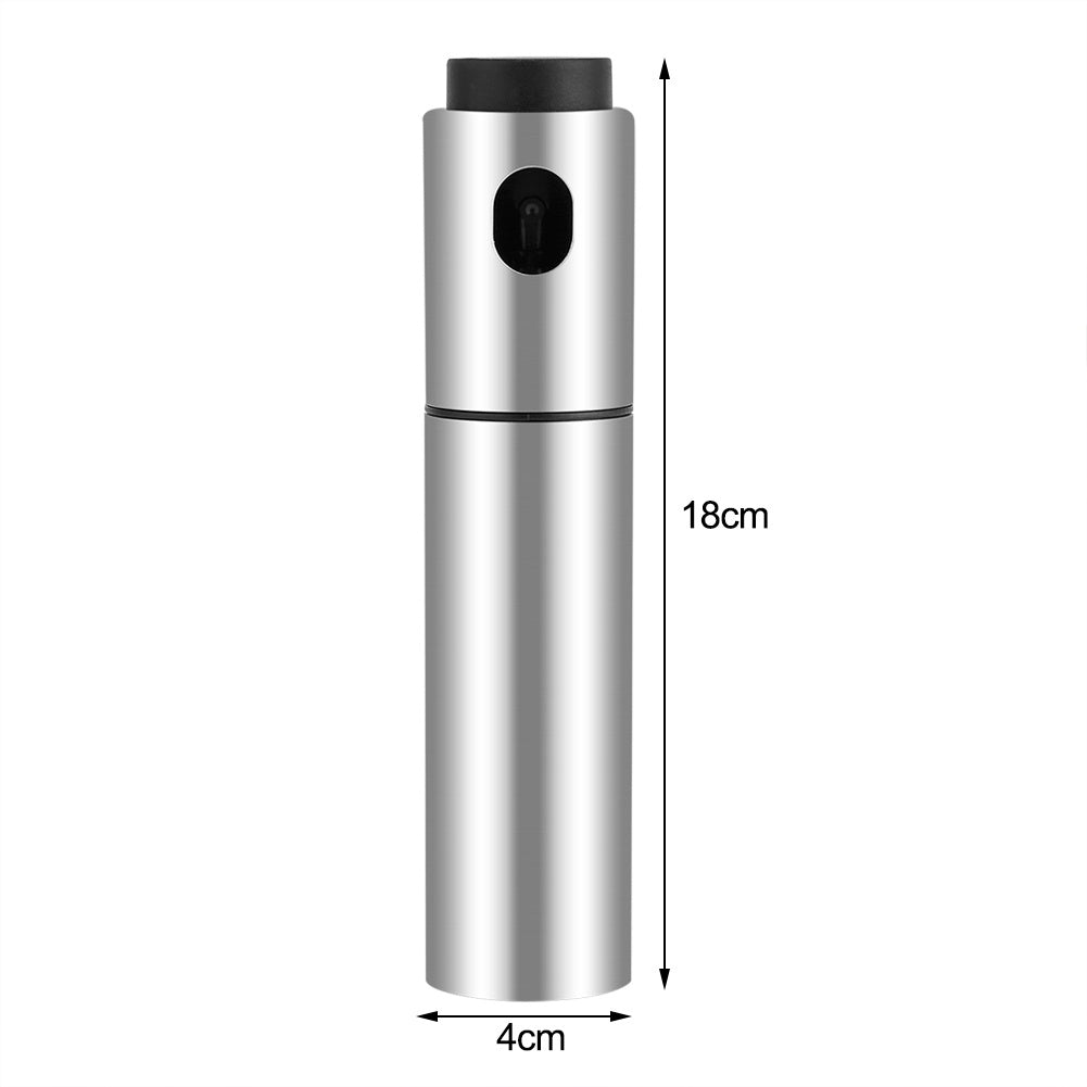 Stainless Steel Olive Oil Spraying Bottle Dispenser Sprayer Can Jar Kitchen Barbecue Tool