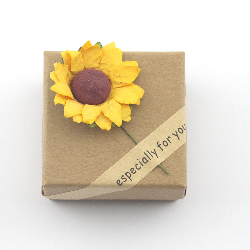 Sunflower Double Lettering Necklace