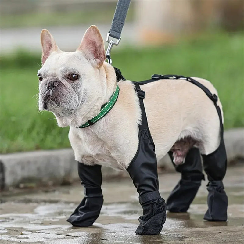 Waterproof Dog Shoes Adjustable Dog Boots Pet Breathable Shoes For Outdoor Walking Pets Paws Protector