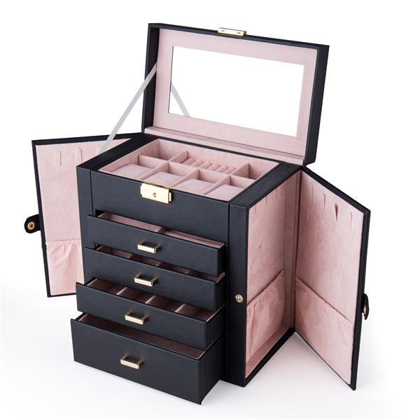 Double Opening 5-layer Jewelry Storage Box