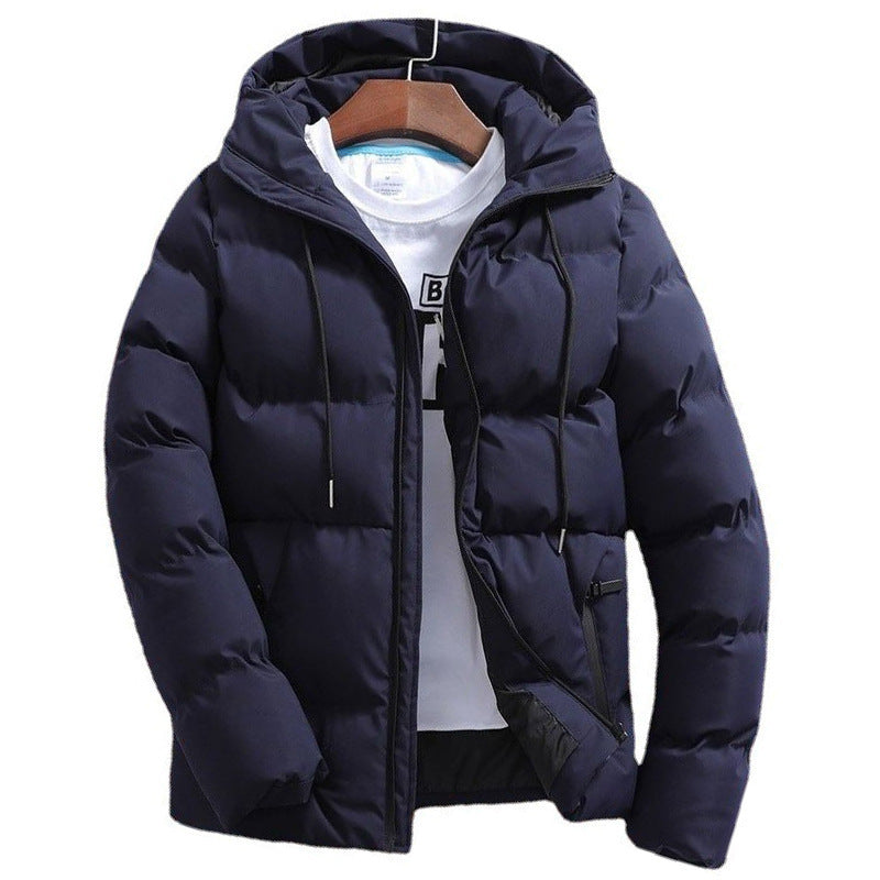 New Men's Pure Cotton Padded Jacket Hooded Coat