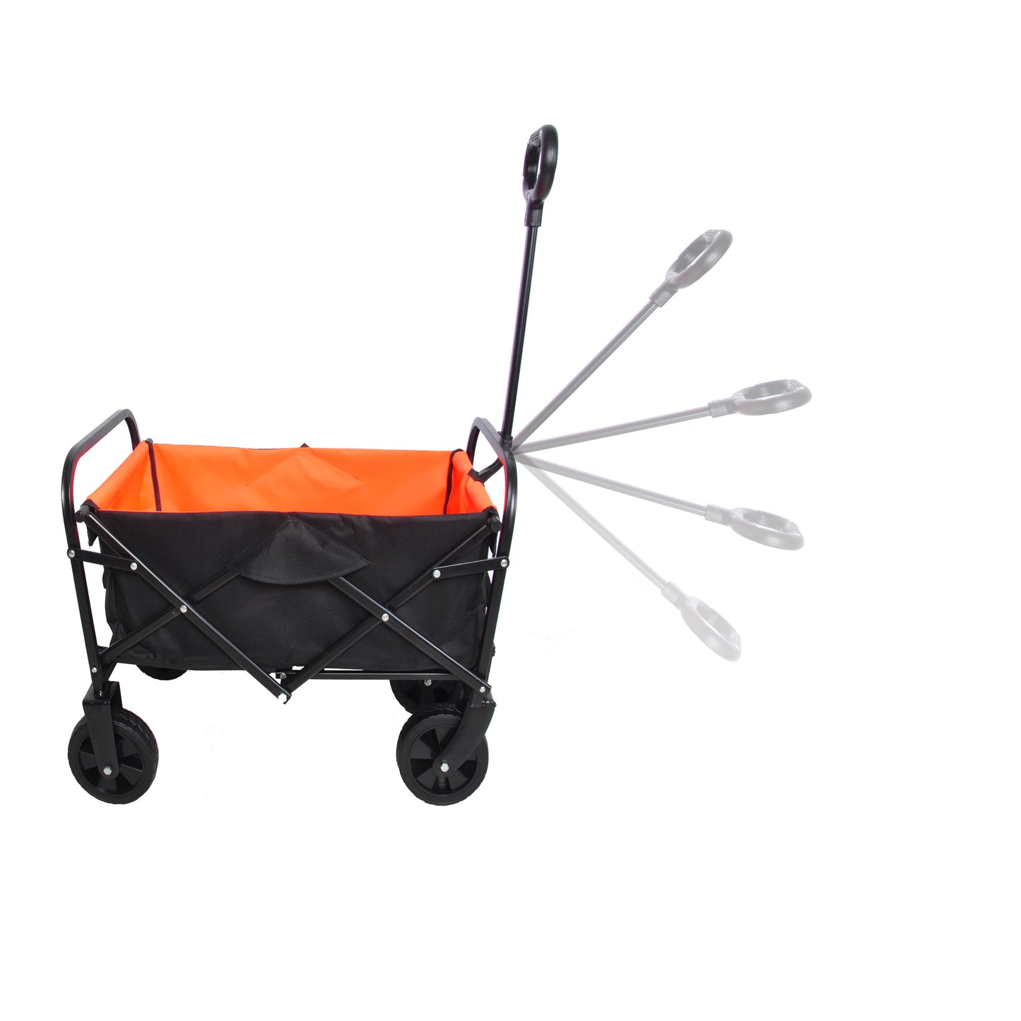 Mini Folding Wagon Garden Cart Shopping Cart Outdoor Camper Wagon Tools Cart