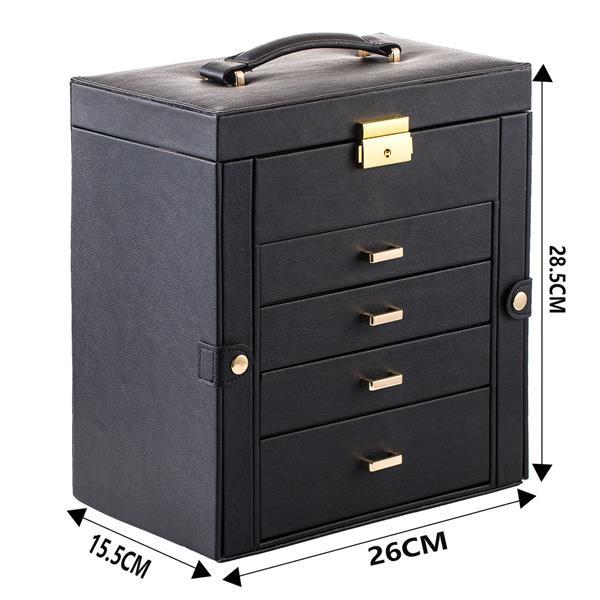 Double Opening 5-layer Jewelry Storage Box