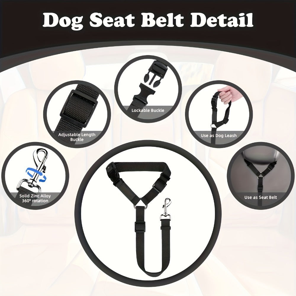 The Two - Piece Dog Leash Set Is Made Of Wear - Resistant And Skin - Friendly Materials. With Excellent Quality, It Meets Various Travel Needs Of Dogs.