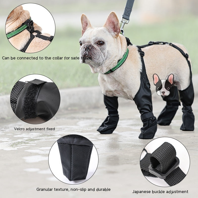 Waterproof Dog Shoes Adjustable Dog Boots Pet Breathable Shoes For Outdoor Walking Pets Paws Protector