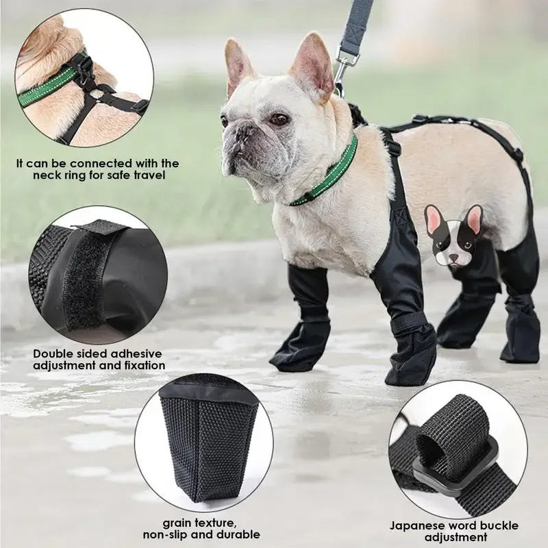 Waterproof Dog Shoes Adjustable Dog Boots Pet Breathable Shoes For Outdoor Walking Pets Paws Protector