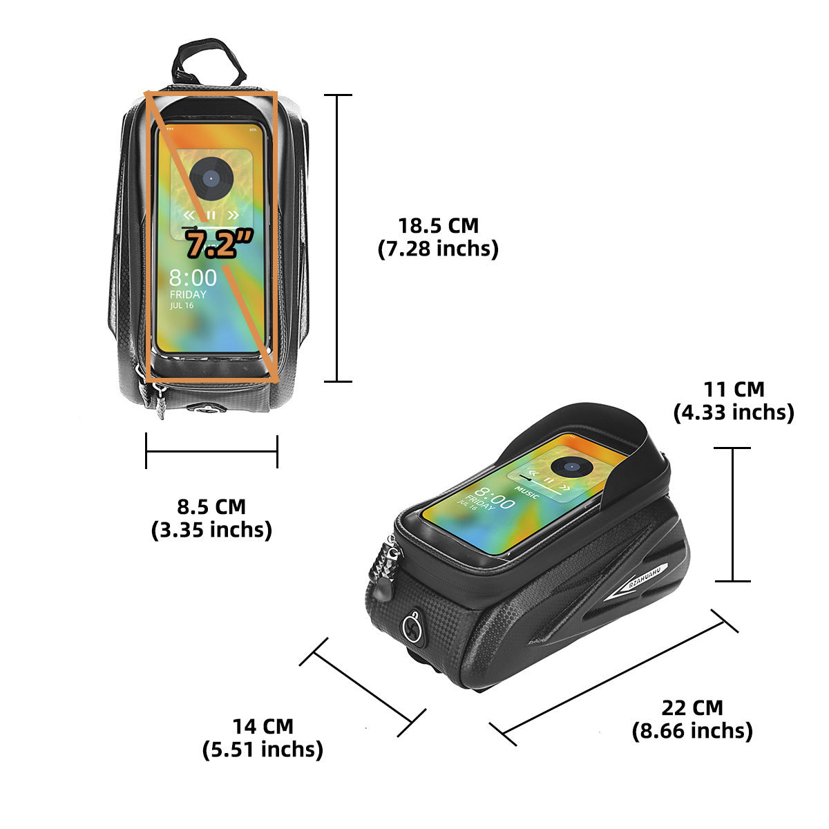 Mountain Bike Bag Mobile Phone Touch Screen Waterproof